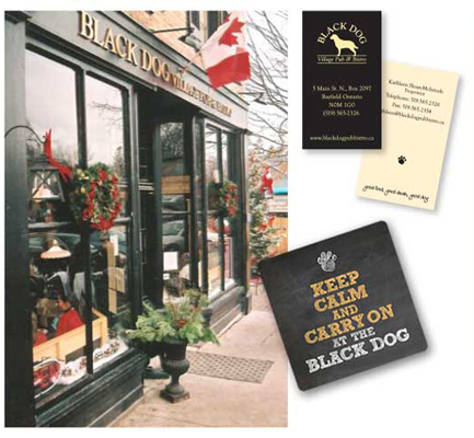 Black Dog Village Pub & Bistro Graphic Design
