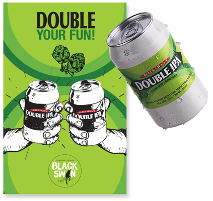 Black Swan Double IPA Designs